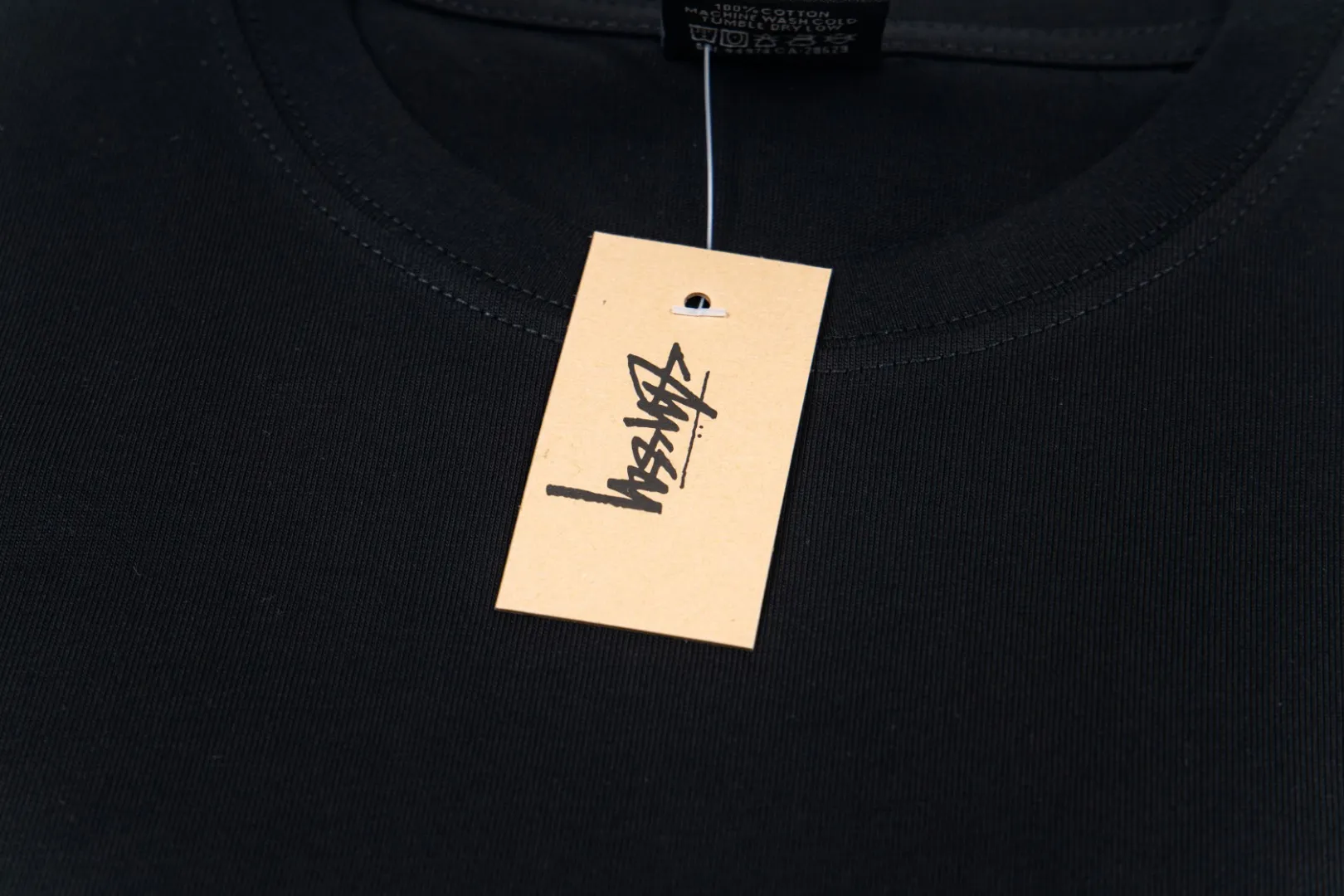 🔥 086# P55 （In Stock ） Stussy logo T Same Style ：Black White Size：S M L XL ： 260 ：